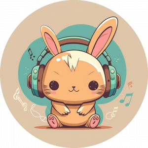 Cozy Rabbit Profile Pic with Circle